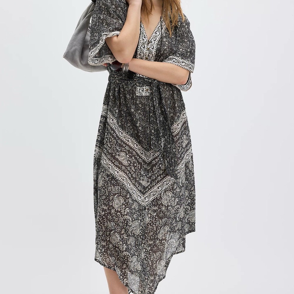 NWT Spell Little Bird Flutter Maxi Dress